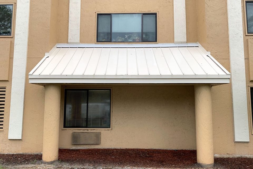 The same awning after cleaning