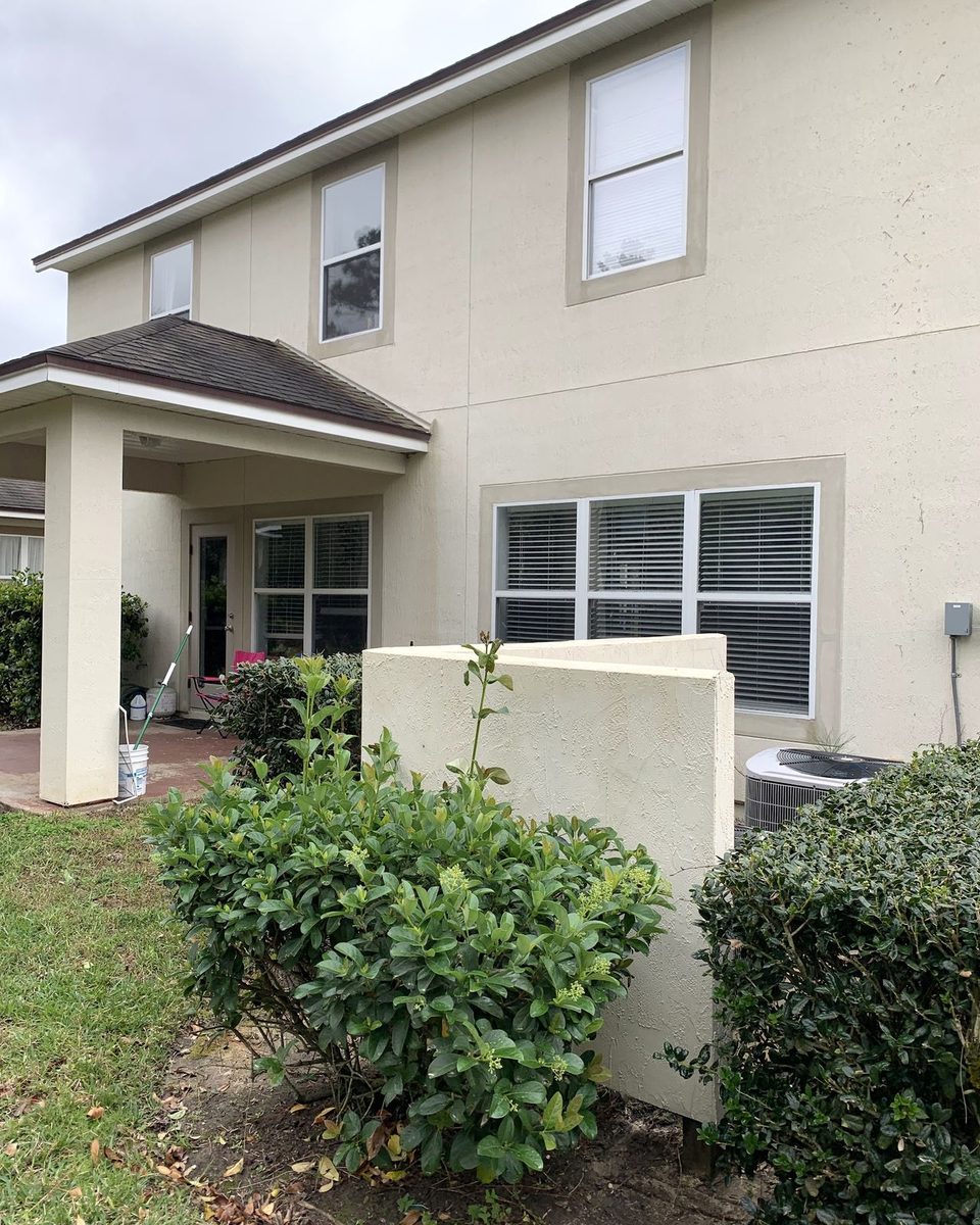 The same house after a soft wash